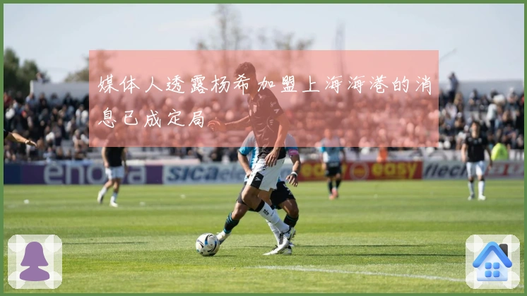 媒体人透露杨希加盟上海海港的消息已成定局